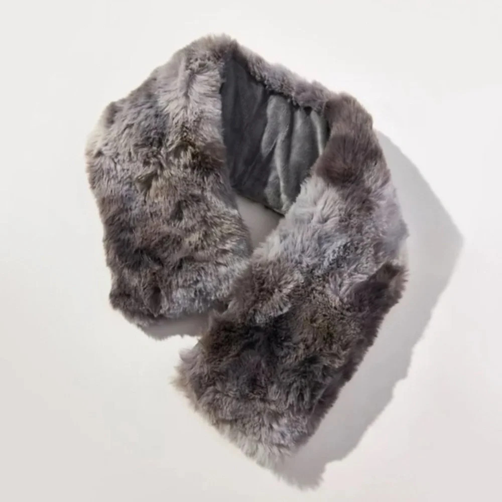 Anthropologie Luxe Dyed Faux Fur Neck Wrap